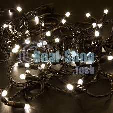 Гирлянда Neon-night Нить 10м, постоянное свечение, черный ПВХ, 24В, Теплый белый