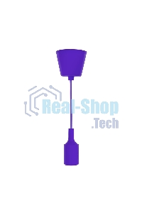 Патрон E27 Rexant силиконовый со шнуром 1 м фиолетовый