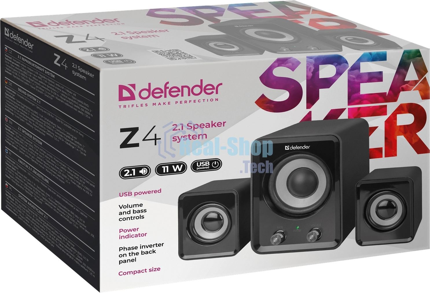 Акустическая система Defender Z4 2.1,11 вт., Питание от USB