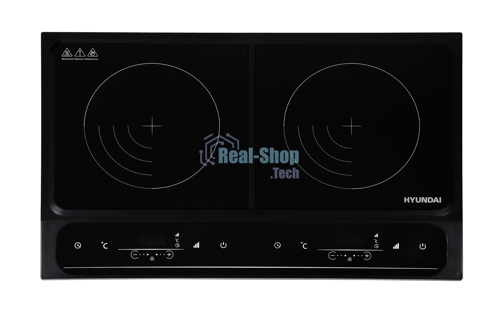 Плита настольная электрическая Hyundai HYC-0107 черный стеклокерамика (настольная)