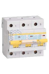 Выключатель автоматический Iek MVA40-3-063-C ВА 47-100 3Р 63А 10 кА х-ка С ИЭК