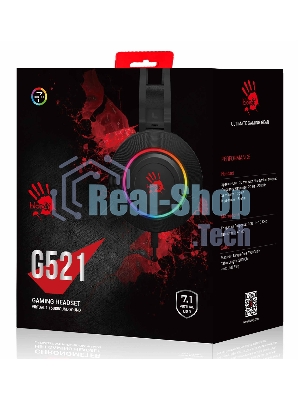 Гарнитура Bloody G521 чёрный, проводная, USB