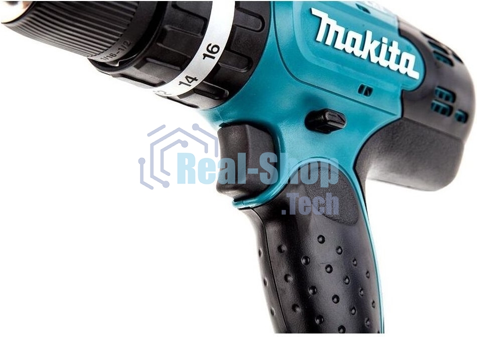 Дрель-шуруповерт Makita DHP453RFE, 18 В, 3 Ач, 42 Нм, щеточный