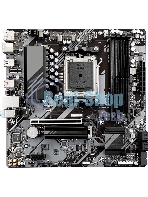 Материнская плата GIGABYTE B650M K, AM5, AMD B650, 4xDDR5, 4xSATA, 2xM.2, 1xPCIe 4.0 x16, 1xPCIe x1, 1xHDMI, 1xDP, 1x2.5Gb LAN, 1xUSB 3.2 Gen 2, 2xUSB 3.2 Gen 1, 4xUSB 2.0, 3x3.5 мм, 7.1, micro-ATX
