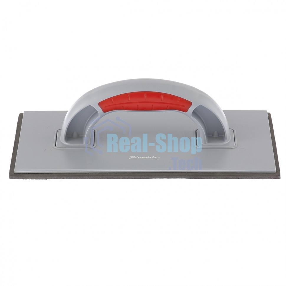 Терка пластмассовая Matrix, резиновое покрытие 4 мм, 270x130 мм, двухкомпонентная ручка