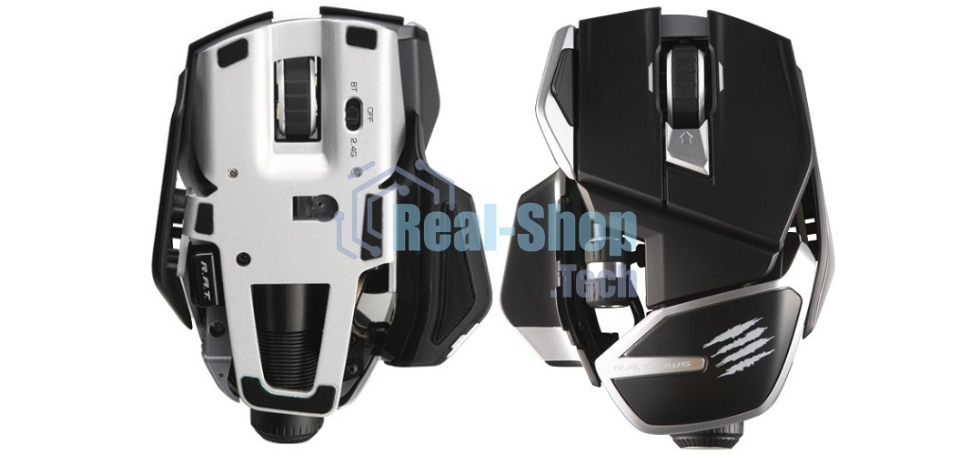 Мышь беспроводная/проводная Mad Catz R.A.T. DWS черный, 16000 dpi, радиоканал, Bluetooth, USB, кнопки - 14