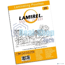 Пленка для ламинирования Fellowes 100мкм A4 (25шт) глянцевая216x303мм Lamirel (LA-78801)
