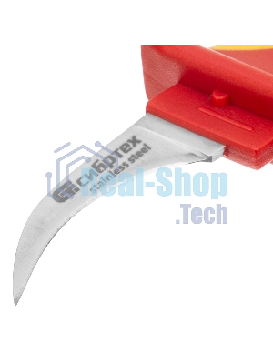 Нож диэлектрический Сибртех, серповидная рабочая кромка полотна