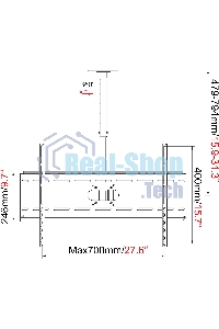 Кронштейн для телевизора Cactus CS-CP04-R черный 37