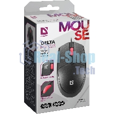 Мышь проводная Defender Delta MM-523 черный, 1000 dpi, USB, кнопки - 3