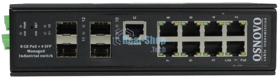 Коммутатор Osnovo SW-80804/ILS SW-80804/ILS(PORT 90W,300W) управляемый