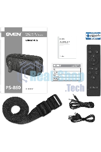 Портативная колонка Sven PS-860 черный 100W 1.0 BT/3.5Jack 5400mAh (SV-022518)