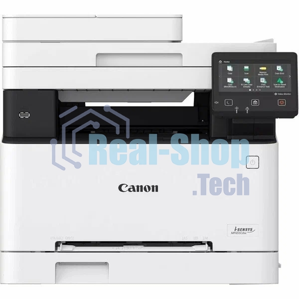 МФУ лазерное Canon i-SENSYS MF655Cdw (5158C004), A4, цветное, печ. 21 стр/мин, скан. до 27 стр/мин (ч/б) 14 стр/мин (цвет), 1200 x 1200 dpi (принтер) 600x600dpi (сканер), USB, RJ-45, Wi-Fi, Air Print, Mopria