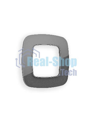 Рамка OMEGA Radian (Антрацит серый Стекло органическое) 1-ая OF320651