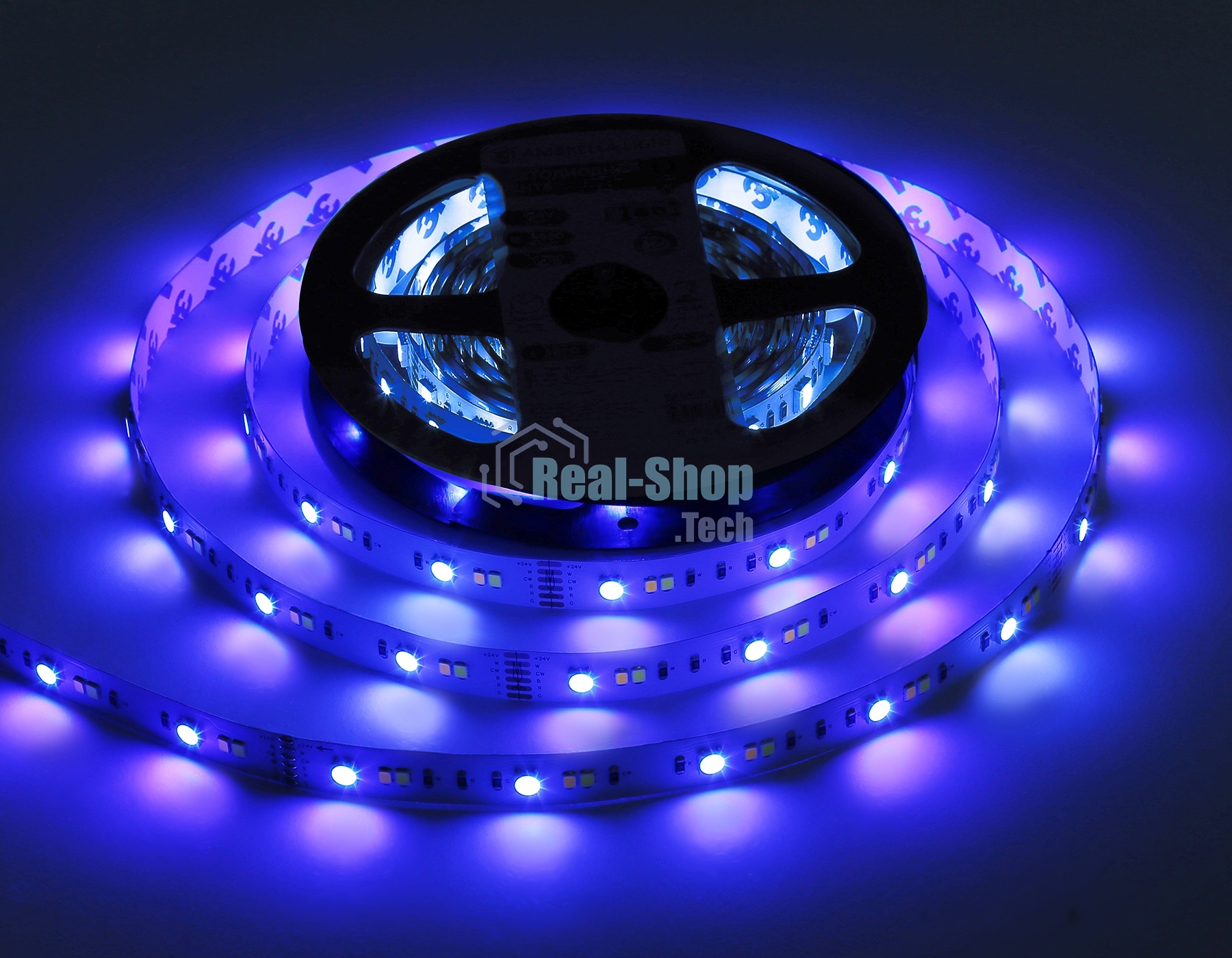 Светодиодная лента Ambrella light GS4501 5050+2835 90Led/ 13W m/ 24V IP20 RGB+CCT 3000-6500K/5000*12*1.87mm (6 конт.)