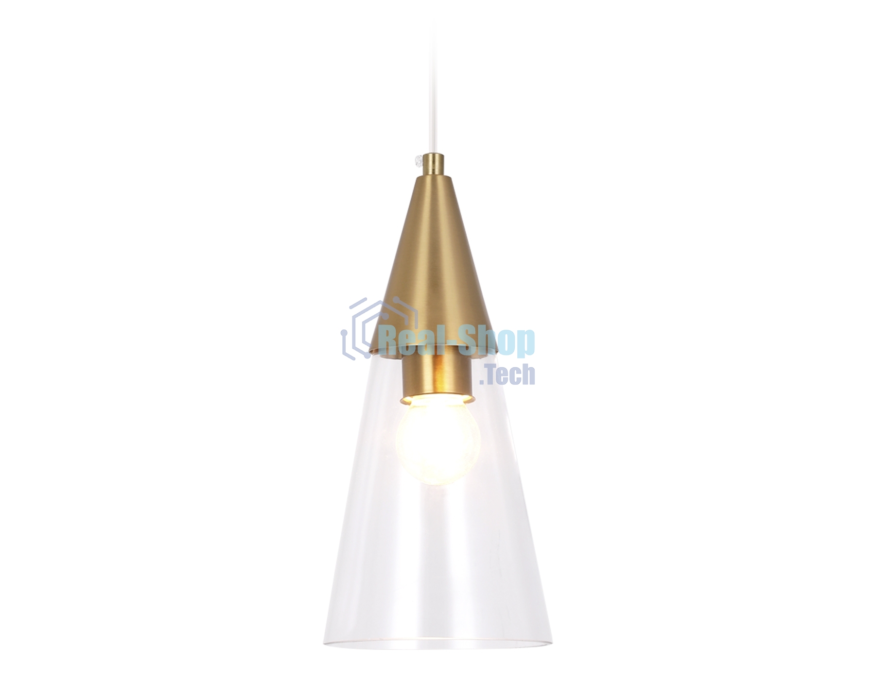 Светильник Ambrella light TR3666 BS/CL латунь/прозрачный E14 max 40W D120*1000