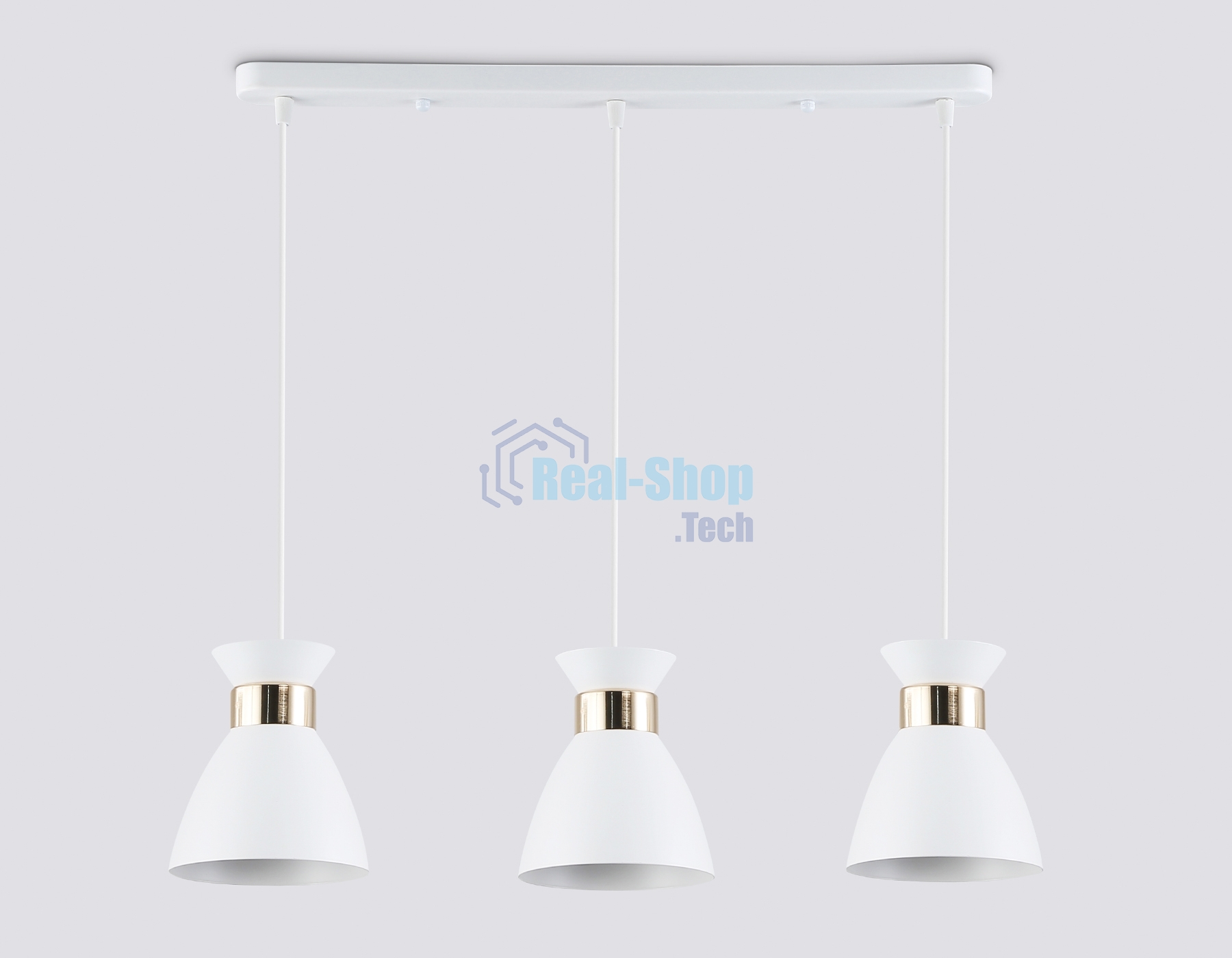 Светильник Ambrella light TR8466/3 WH/FGD белый/золото E27/3 max 60W 550*135*1000