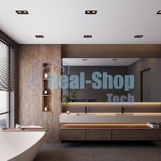 15277/LED / Светильник встраиваемый 20W 4000K черный IP44