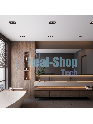 15277/LED / Светильник встраиваемый 20W 4000K черный IP44
