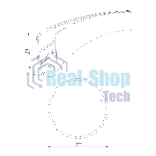 Slim Magnetic Шинопровод накладной (черный) (? 1200мм) 85161/00