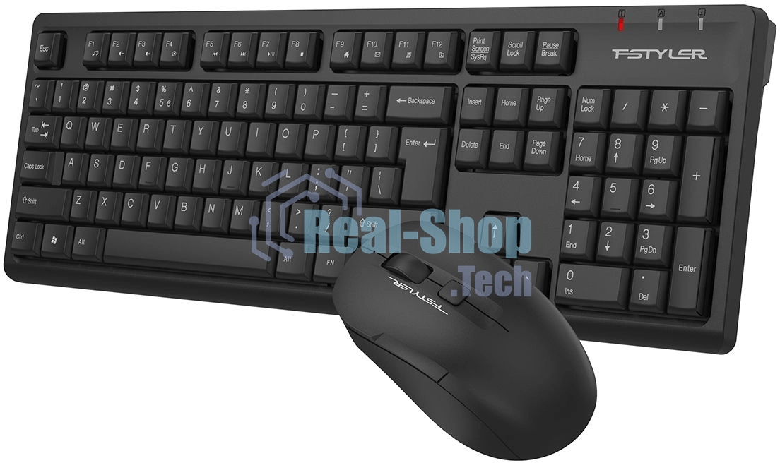 Комплект клавиатура+мышь A4Tech FStyler FG1200S беспроводной, USB, чёрный