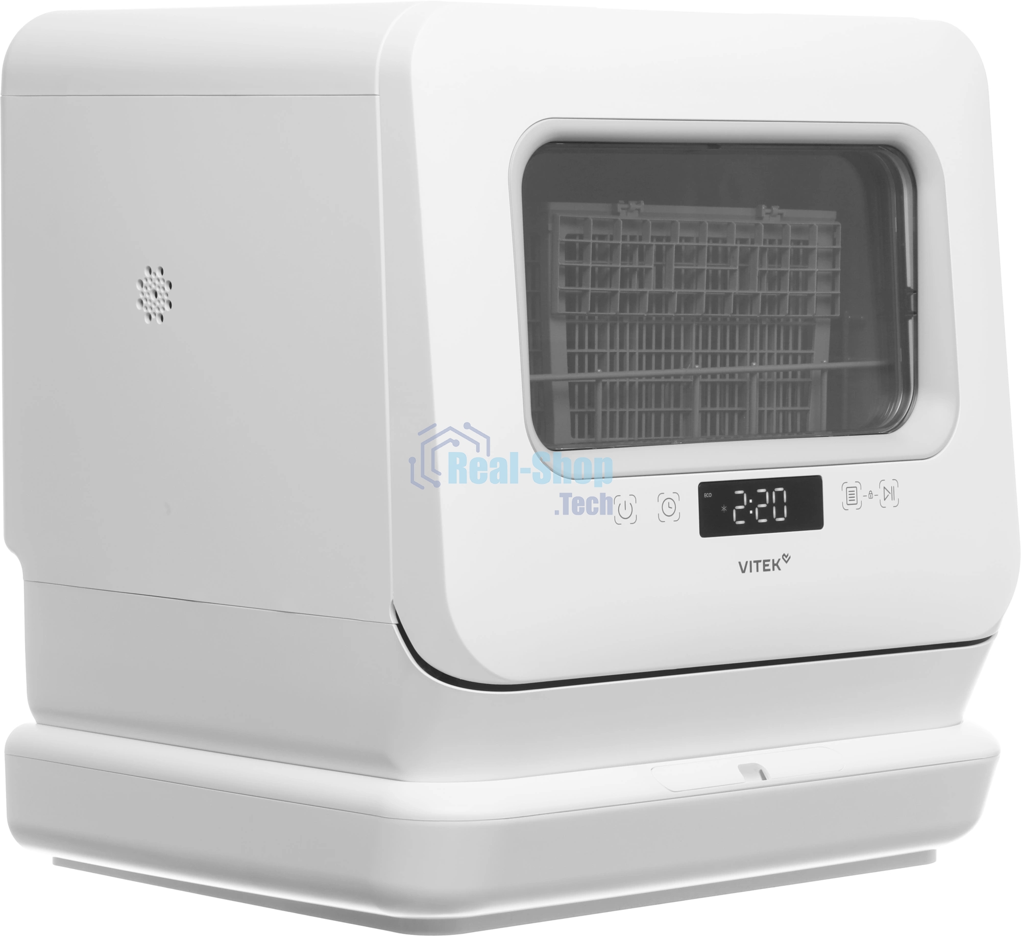 Посудомоечная машина Vitek VT-DT202, белый, 45.4 см, 3 компл., сушка конденсационная, 58 дБ, класс A+