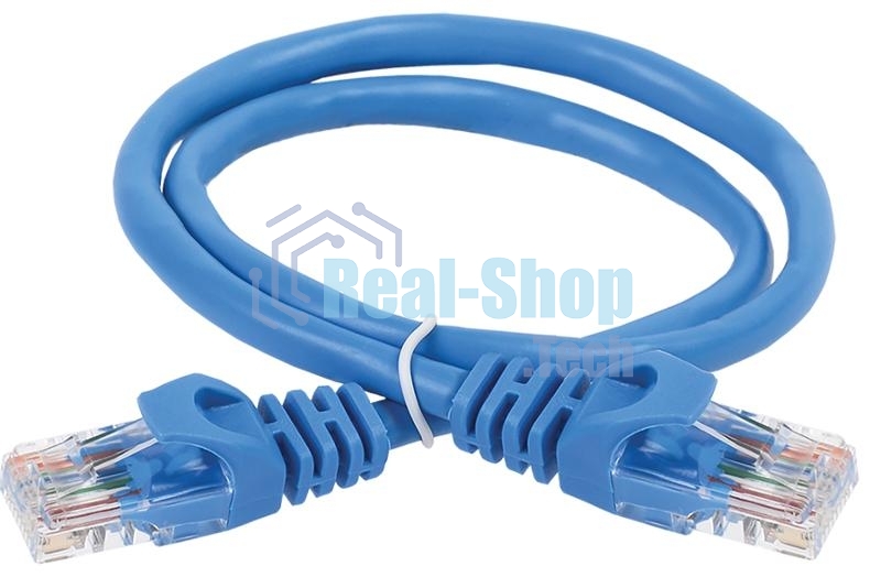 Коммутационный шнур кат. 6 UTP PVC 3м синий | PC03-C6U-3M | ITK