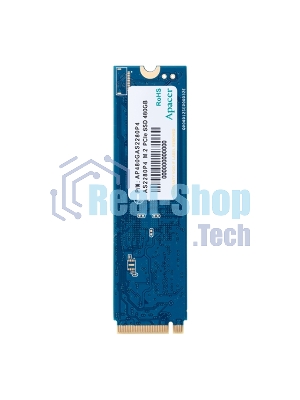 Накопитель SSD Apacer AS2280P4, 256Gb, M.2 2280, PCIe 3.0 x4, NVMe, R/W 2100/1300