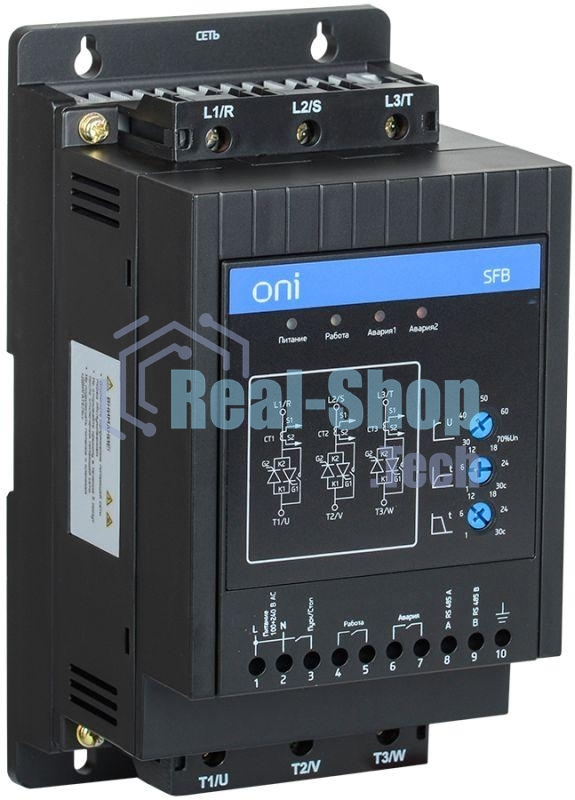 Устройство плавного пуска SFB 3Ф 380В 7.5кВт 15A Uупр 110-220В ONI SFB-33-D75-A-00