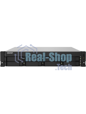 Сетевое хранилище без дисков SMB QNAP TS-832PXU-4G 8-Bay AL324 quad-core 1.7 GHz 2U rackmount NAS, 4Gb DDR4 UDIMM RAM (max 1x16Gb), SATA 6Gb/s, 2x 10GbE SFP+ LAN, 2x2.5 GbE LAN, 1x PCIe Gen2 x2 slot. W/o RAIL-B02