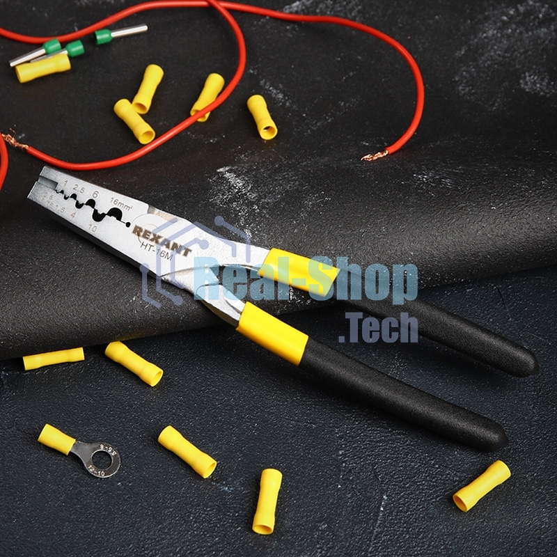 Пресс-клещи Rexant для обжима втулочных наконечников 0,5-16 мм² (HT-16M)