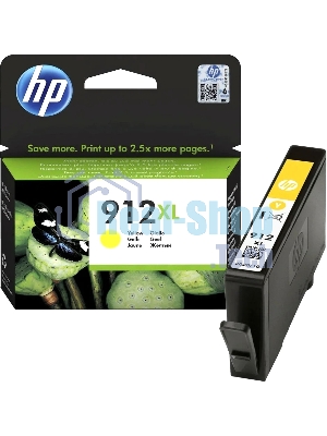 Картридж струйный HP 912XL 3YL83AE желтый увеличенной емкости (825 стр) для HP OfficeJet 801x, 802x