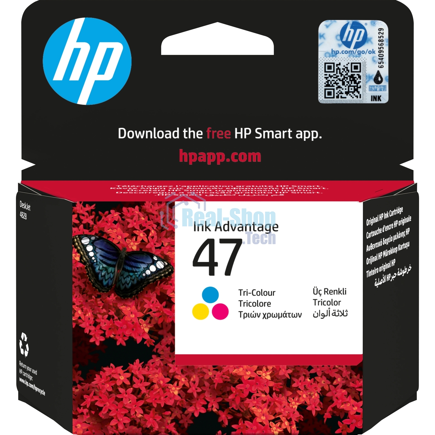 Картридж струйный HP 47 6ZD61AE многоцветный (700 стр.) (2мл) для HP DJ IA Ultra 4828