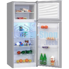 Холодильник Nordfrost NRT 145 132 серебристый двухкамерный 209/68 л морозилка сверху, ручная разморозка