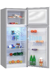 Холодильник Nordfrost NRT 145 132 серебристый двухкамерный 209/68 л морозилка сверху, ручная разморозка