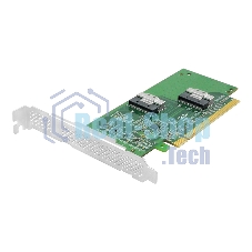Адаптер для SSD PCIe x16 to Two SlimSAS SFF-8654 8i Adapter
