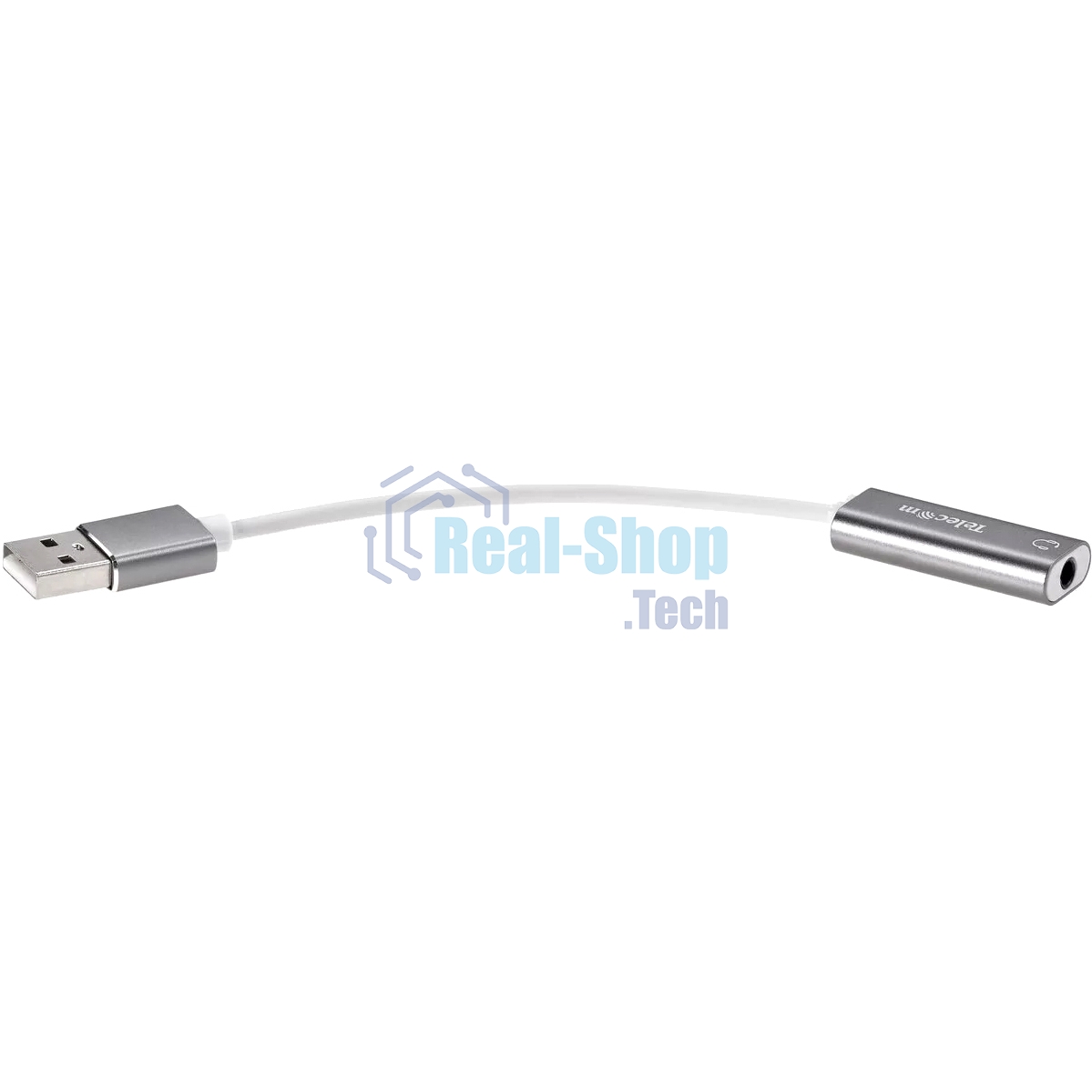 Переходник аудио USB2.0(M)-->3.5мм F (гнездо) Telecom 0.1м