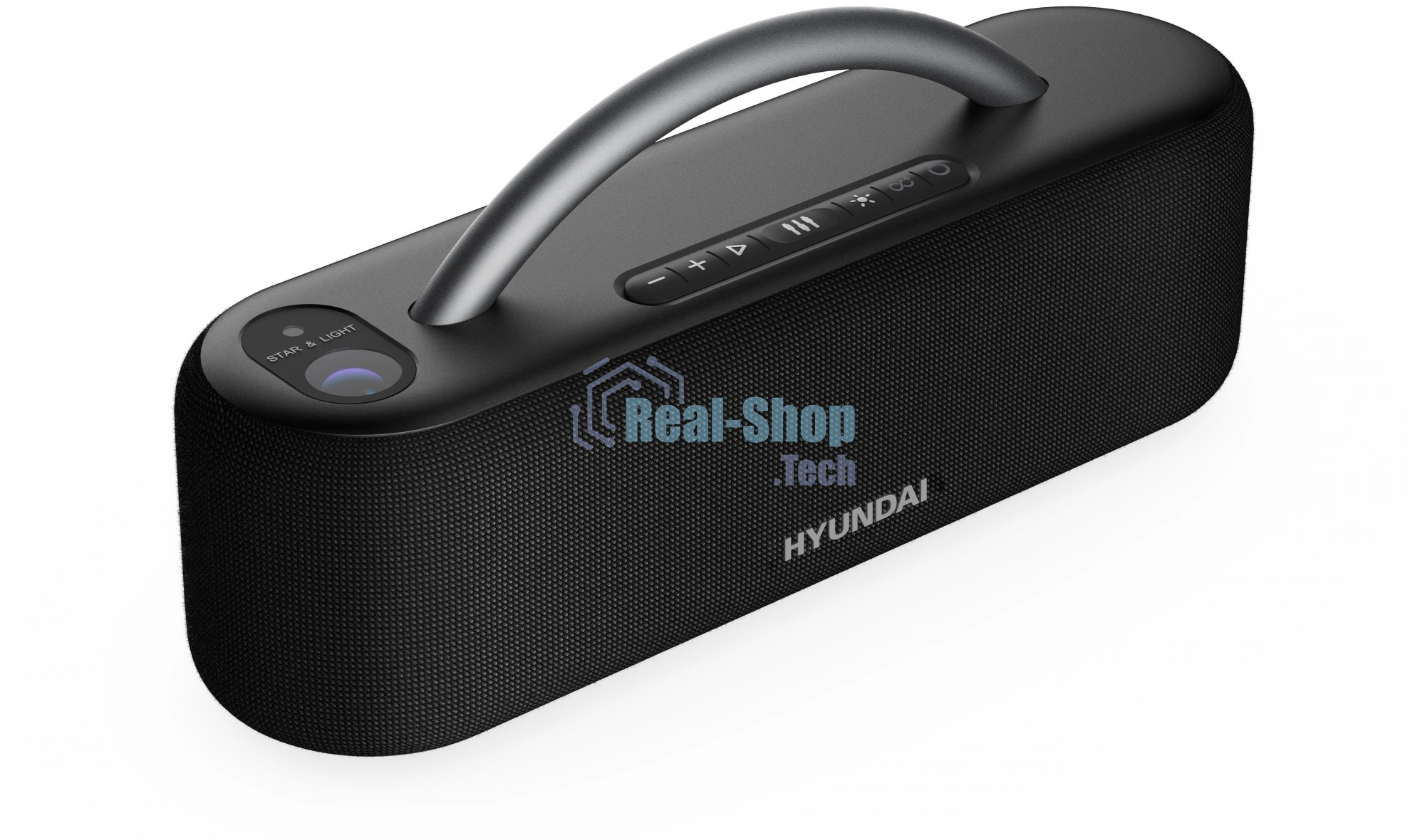 Колонка портатитвная Hyundai H-PS1028 черный 60W 2.0 BT 10м 4400mAh