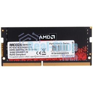 Оперативная память AMD Radeon R7, DDR4, 16Gb (1x16Gb), 2400MHz, CL16, SO-DIMM