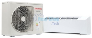 Внутренний блок универсальный настенного типа Toshiba Seiya RAS-B07CKVG-EE инвертор, 7000 BTU, 20 м², 19 дБ, охлаждение, обогрев, осушение, белый