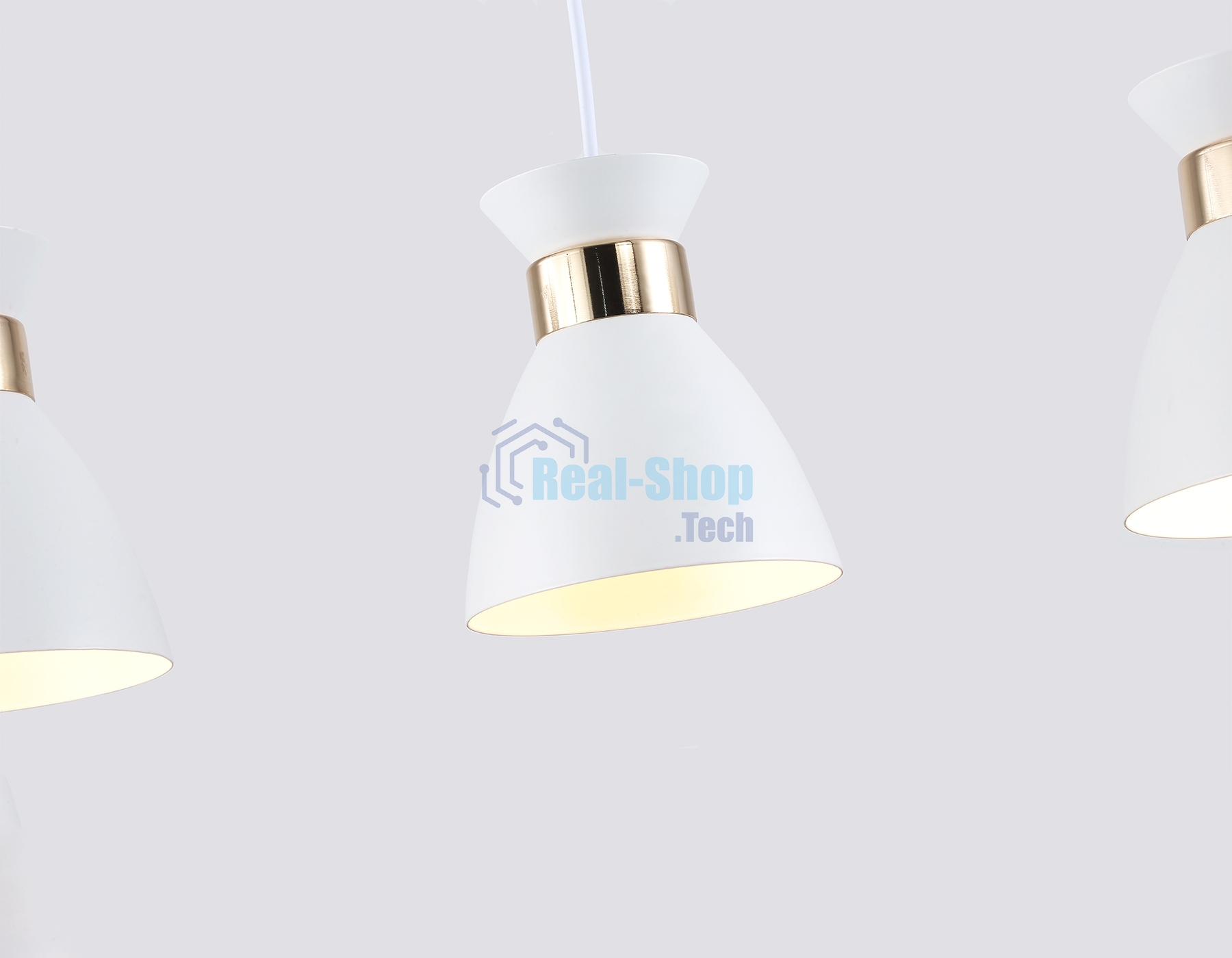 Светильник Ambrella light TR8466/3 WH/FGD белый/золото E27/3 max 60W 550*135*1000