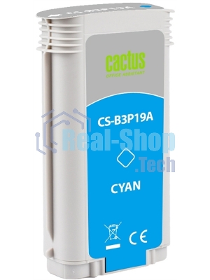 Картридж струйный Cactus CS-B3P19A №727 голубой (130 мл) для HP DJ T920/T1500