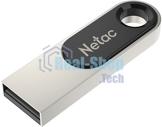 Флешка USB Netac U278 (NT03U278N-032G-32PN), 32Gb, USB 3.0, R/W 90/45, серебристый/черный
