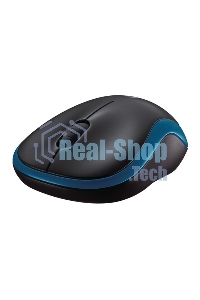 Мышь беспроводная Logitech M185 синий, 1000 dpi, радиоканал, USB, кнопки - 3