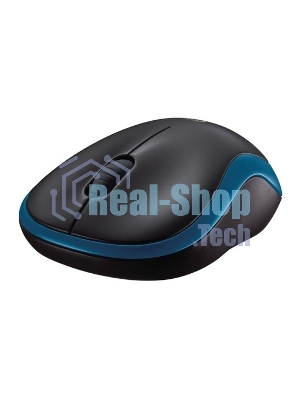 Мышь беспроводная Logitech M185 синий, 1000 dpi, радиоканал, USB, кнопки - 3
