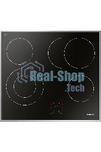 Встраиваемая варочная панель Hansa BHCI66706 Стеклокерамика, независимая, сенсорное управление, таймер, рамка, черная