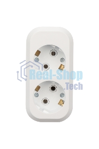 Колодка 2 гнезда с заземлением Rexant