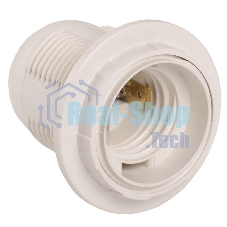 Патрон электрич. E27 Ппл27-04-К12 с кольцом пластик. бел. (инд. упак.) ИЭК EPP11-04-02-K01