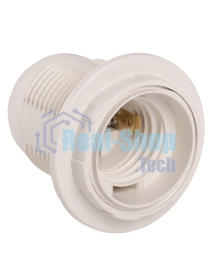 Патрон электрич. E27 Ппл27-04-К12 с кольцом пластик. бел. (инд. упак.) ИЭК EPP11-04-02-K01