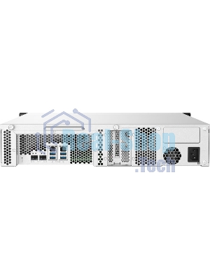 Сетевое хранилище без дисков SMB QNAP TS-832PXU-4G 8-Bay AL324 quad-core 1.7 GHz 2U rackmount NAS, 4Gb DDR4 UDIMM RAM (max 1x16Gb), SATA 6Gb/s, 2x 10GbE SFP+ LAN, 2x2.5 GbE LAN, 1x PCIe Gen2 x2 slot. W/o RAIL-B02